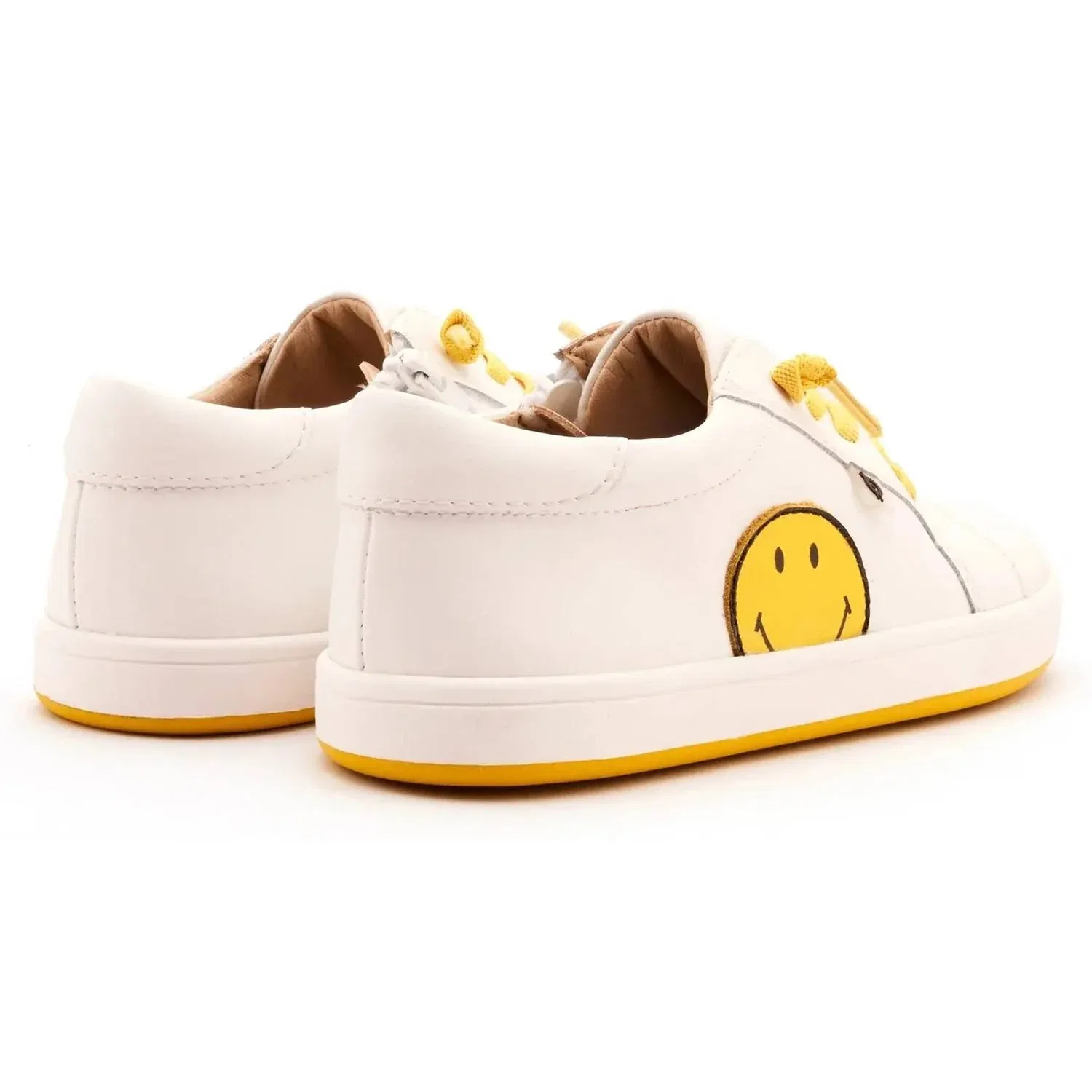 Детские кроссовки кэжуал с аппликацией смайлик Smiley Jumpa Old Soles, Snow — фото 3