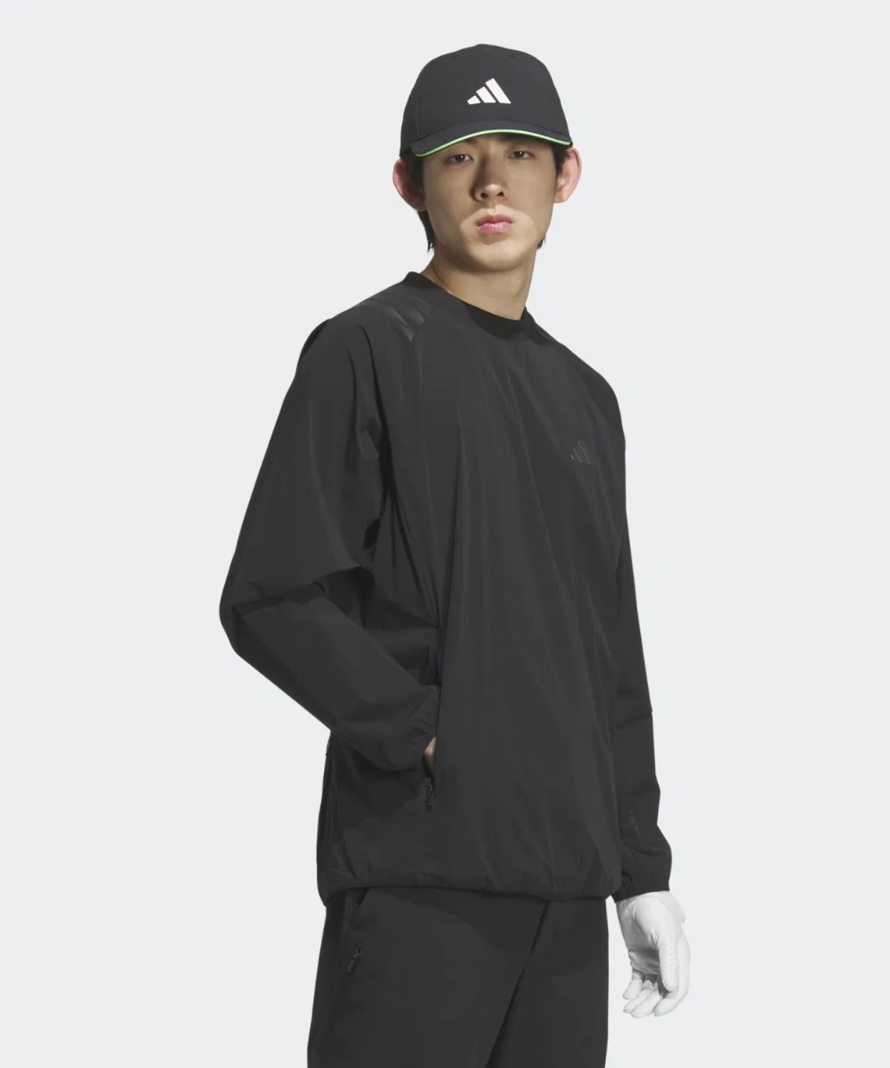 Мужская куртка-блузон с боковой молнией Adidas Golf, Black — фото 3