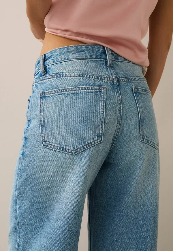 Джинсы деним Regular fit - wide leg jeans 2 pack - wide leg Next, mid blue, chocolate brown, синий/коричневый/шоколадный — фото 2