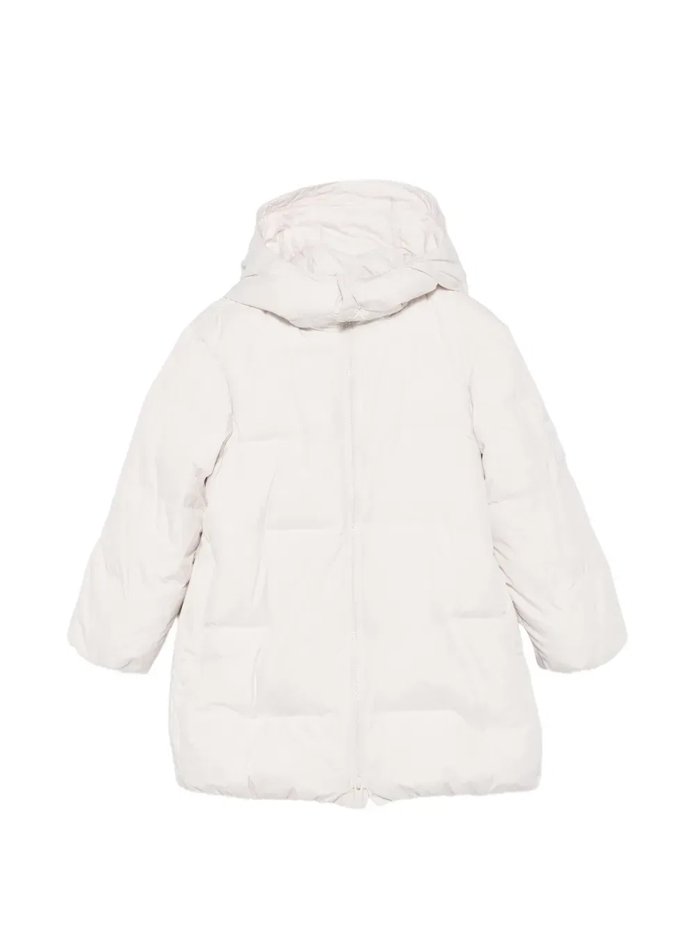 Куртка с капюшоном и наполнителем Emporio Armani Kids, бежевый