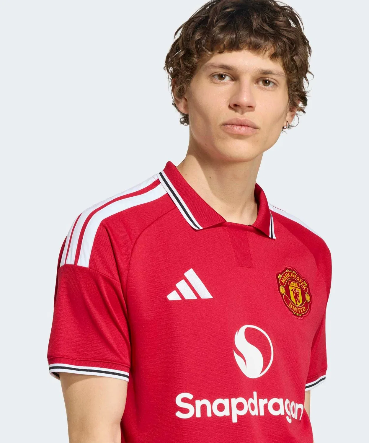 Мужская футболка с коротким рукавом, с принтом, Manchester United 26/27 Home Jersey Adidas, Red — фото 3
