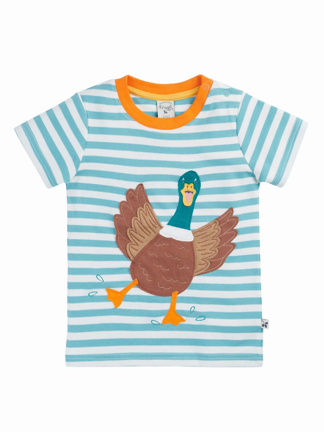 Футболка с коротким рукавом, полосатая, Sid Frugi, синий