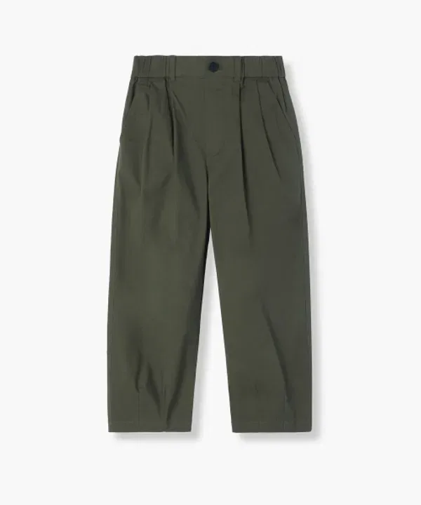 Широкие брюки balloon fit на резинке, хлопок, Musinsa Standard Kids, хаки — фото 2