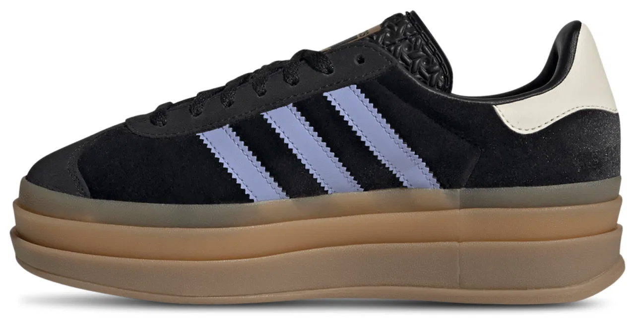 Кроссовки для девочек Gazelle Bold Adidas, цвет Black/Blue Spark/Wonder White — фото 2