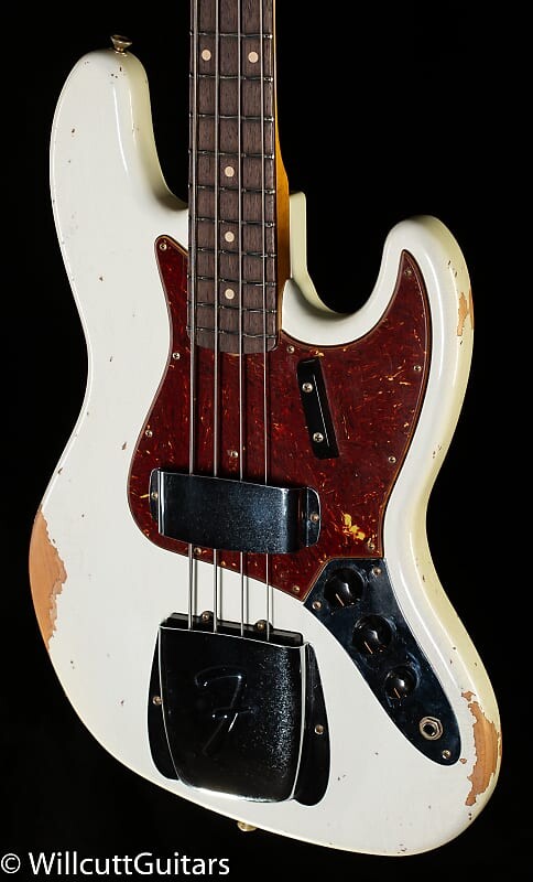 

Fender Custom Shop 1961 Jazz Bass Heavy Relic Aged Olympic White (542)