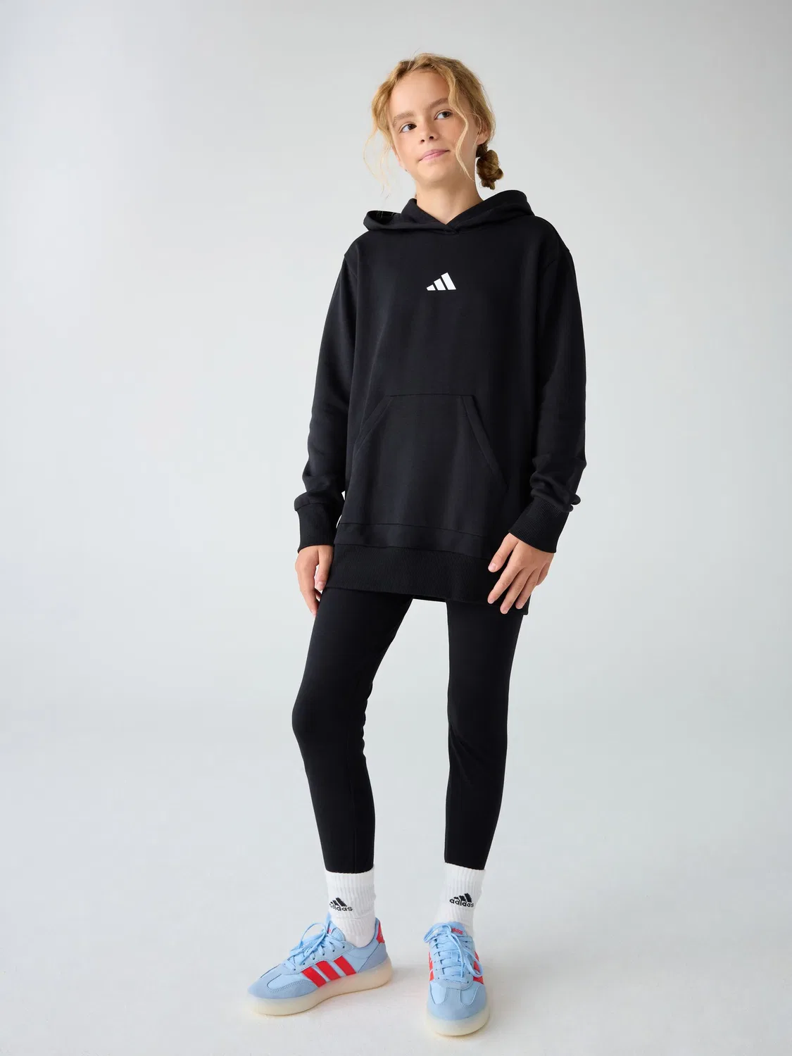 Спортивный костюм hoodie и leggings adidas, черный — фото 2