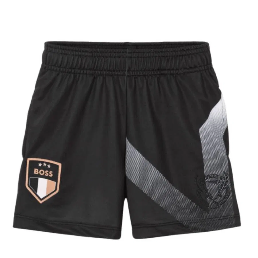 Шорты с градиентным принтом Boys Degrade Artwork Hugo Boss, Black