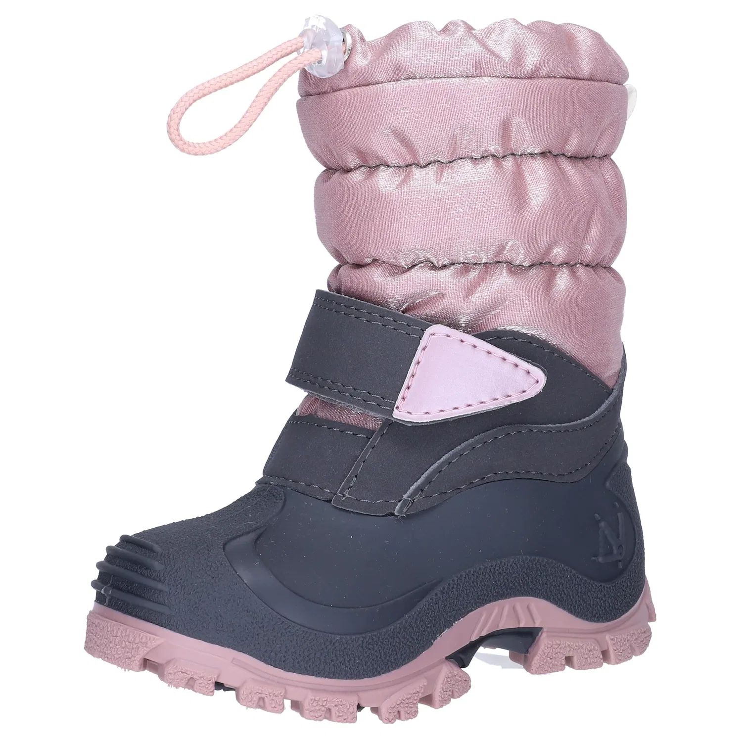 Детские зимние ботинки с блестящим верхом Lurchi, Gray-Pink