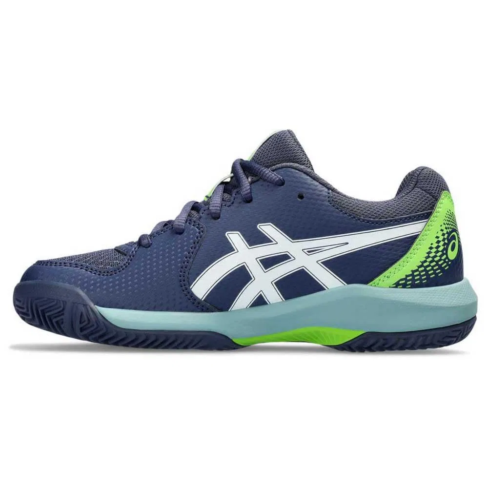 Детские кроссовки для мальчиков с поддержкой Gel Dedicated 8 Padel Gs ASICS, Blue Thunder White — фото 4