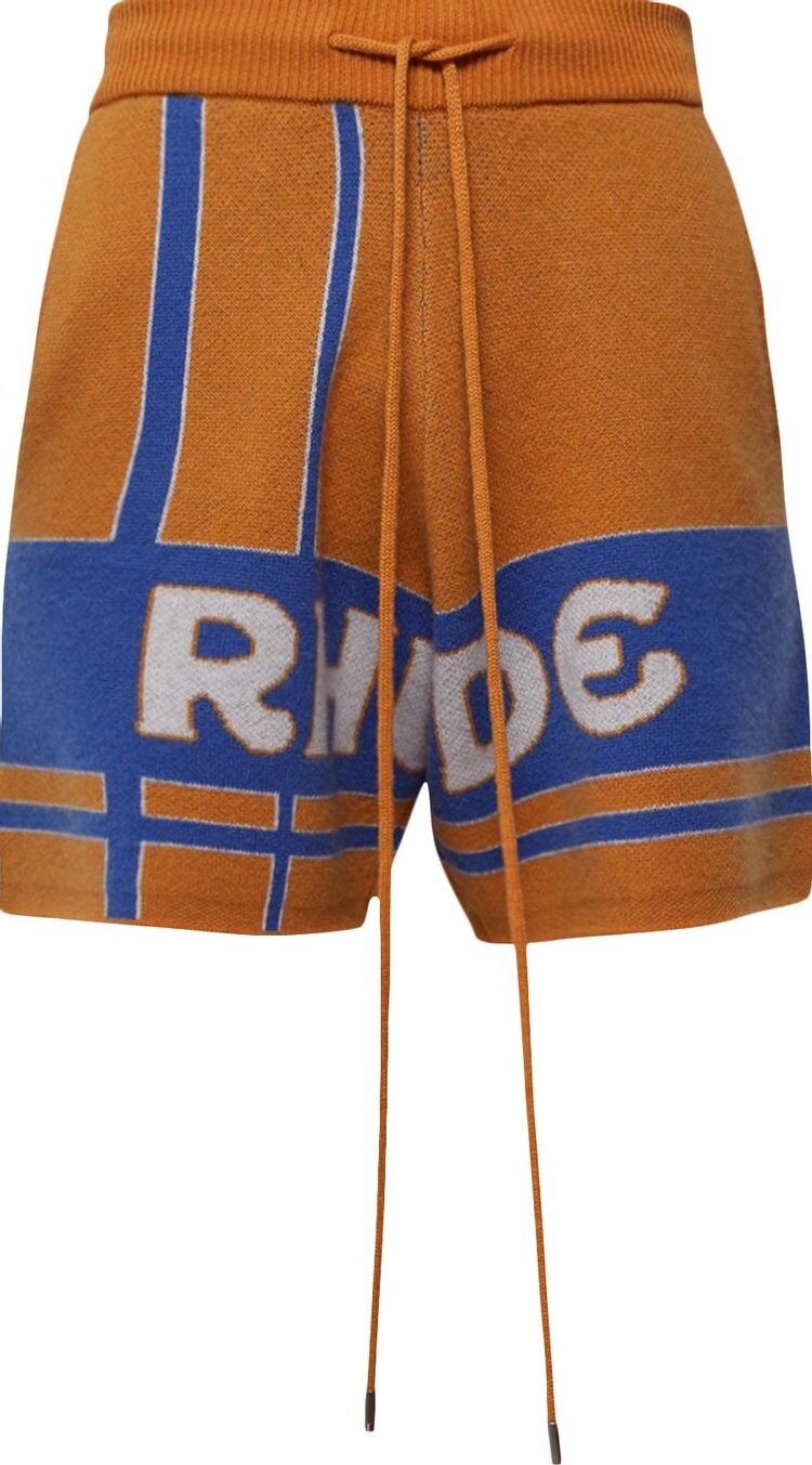 

Шорты Rhude Palm Knit Short 'Mustard/Blue', желтый