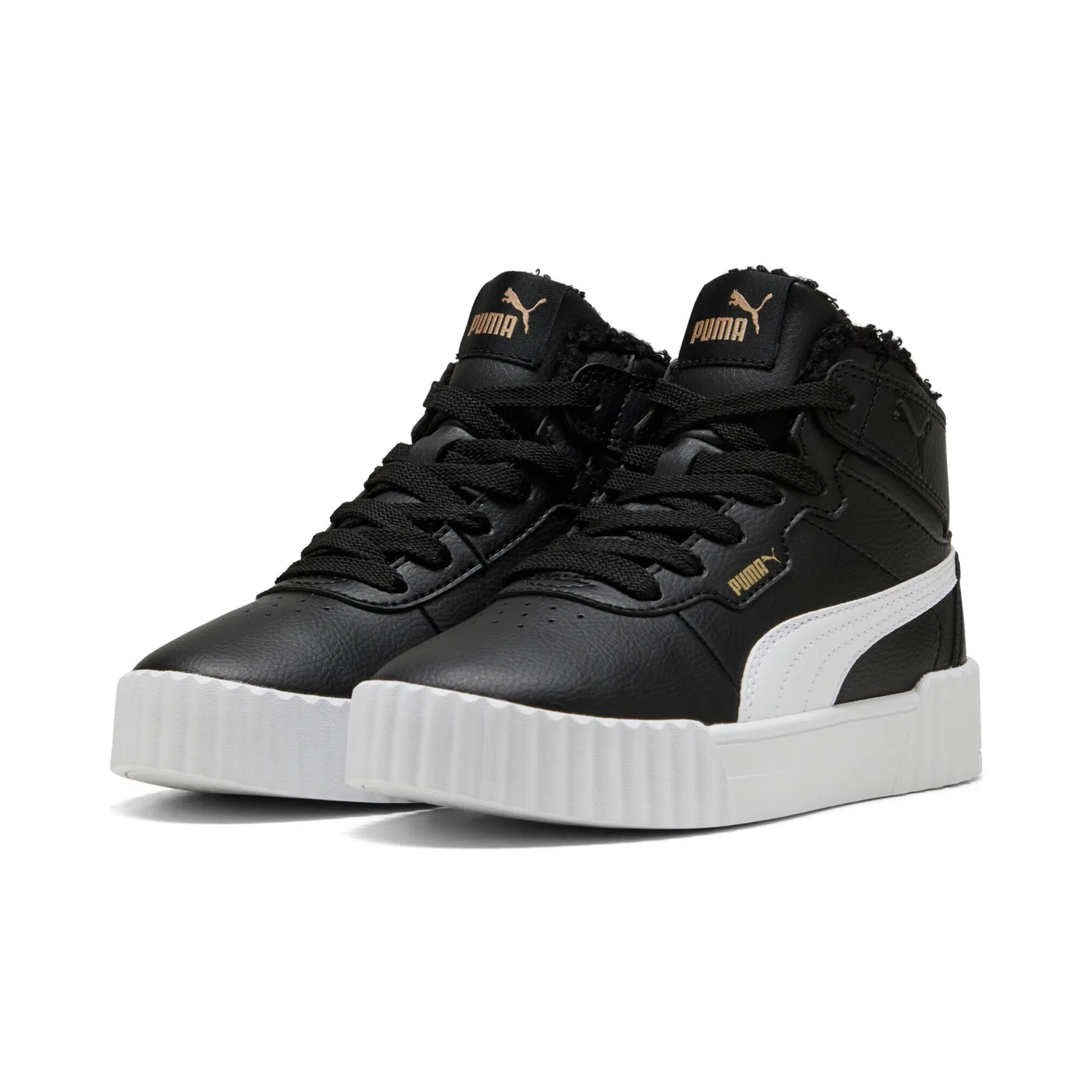 Детские кроссовки теннисного стиля Carina PUMA, Black/White