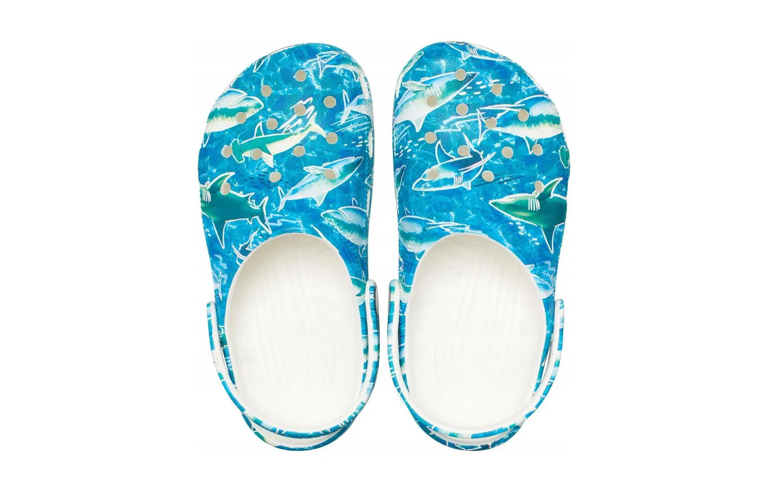 Детские сандалии Crocs, Blue White — фото 4