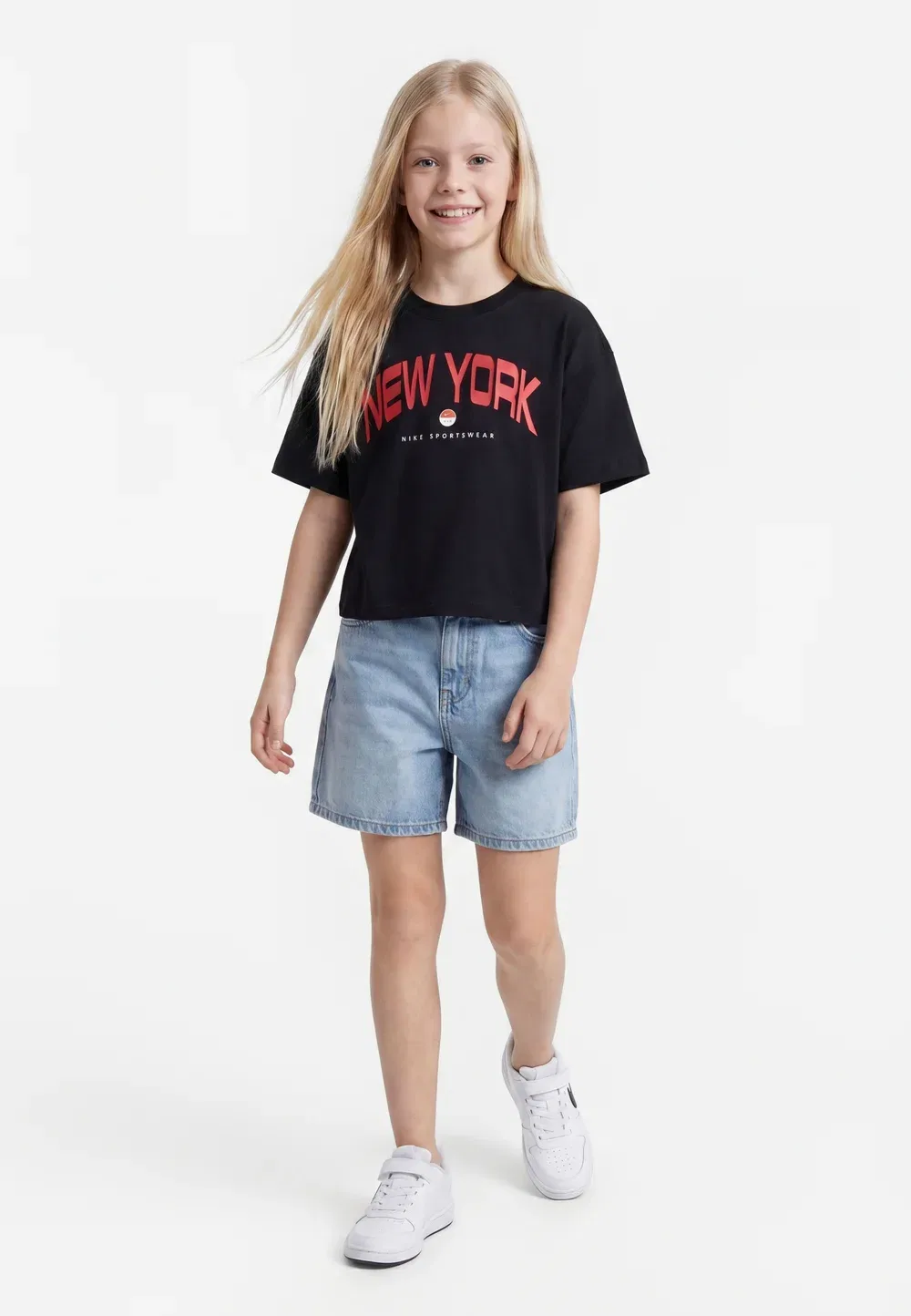 Футболка свободного кроя с принтом Nike Sportswear, Black