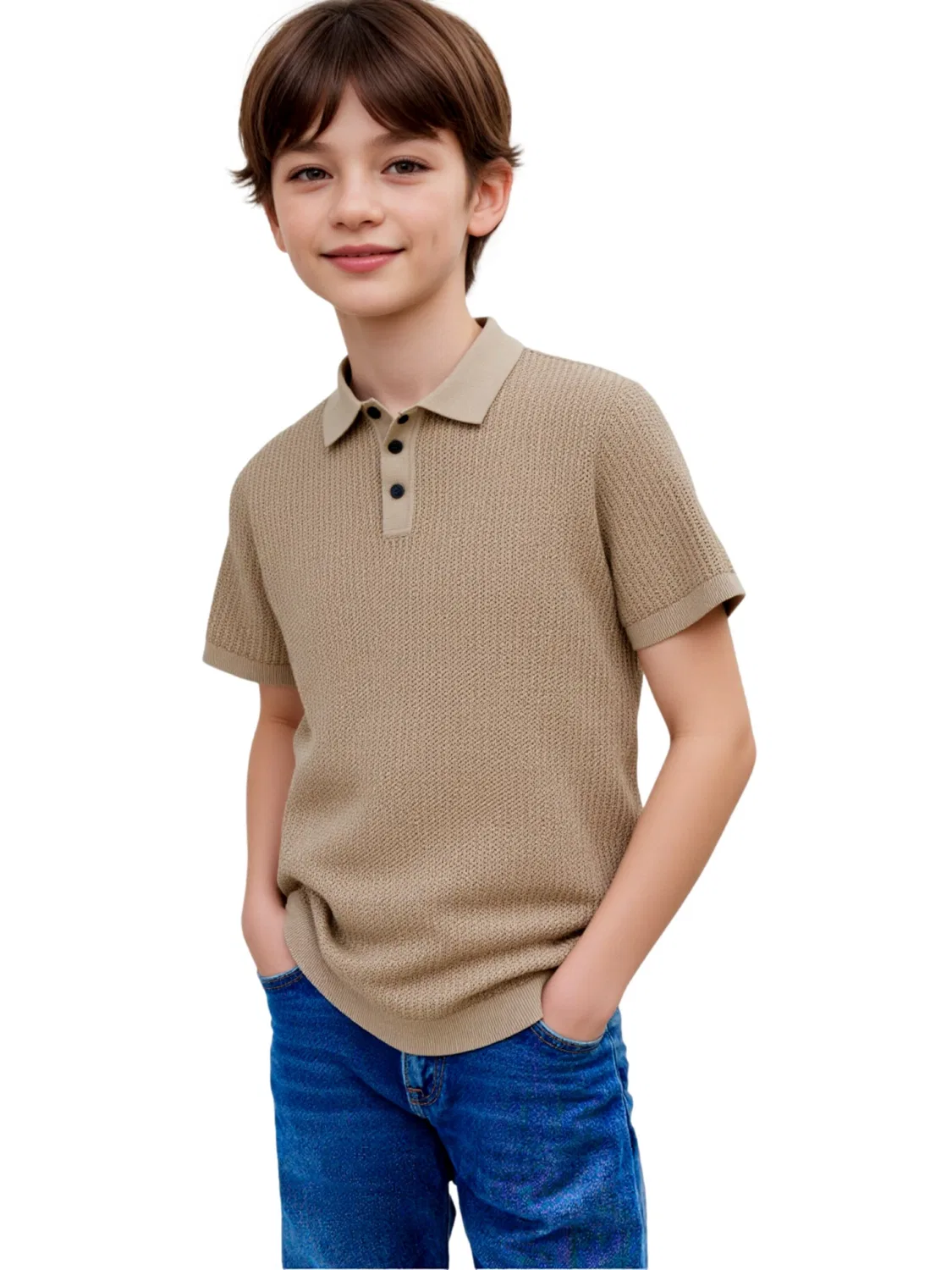 Футболка 'Jess' Jack & Jones Junior, Light Brown — фото 3