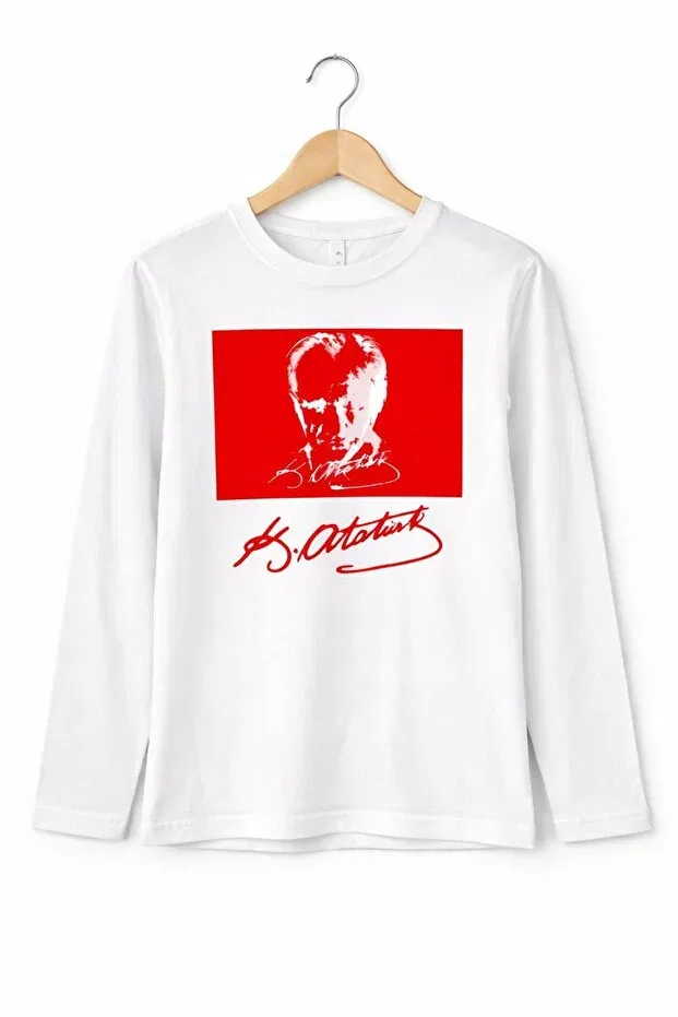 Детская толстовка для девочек с принтом Ataturk Printed One Depot Only Only For Quality Life, White One Depot Only For Quality Life — фото 4