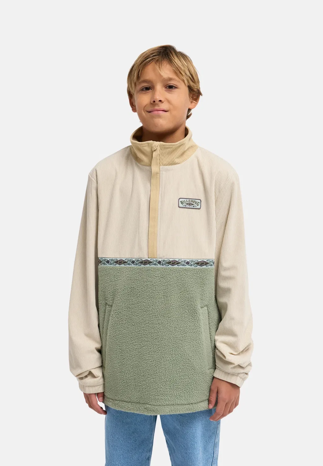 Одежда Jungen 8-16|внешний слой ebbpf03002 - флисовый джемпер Billabong, Kha — фото 2