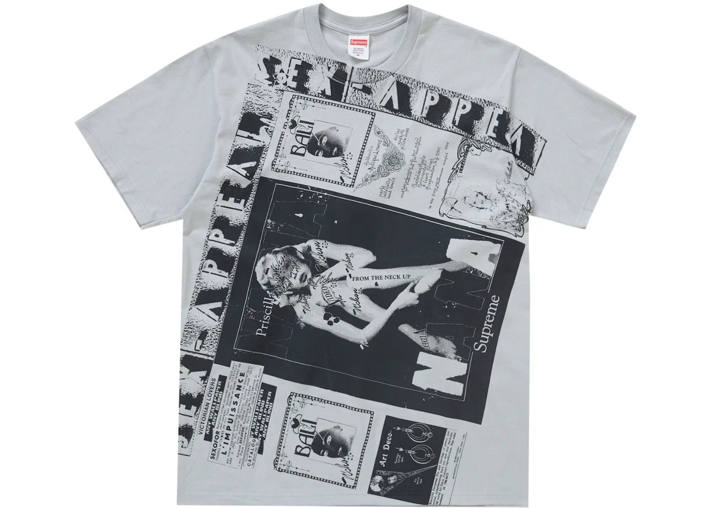 Мужская футболка с принтом Supreme, Cement
