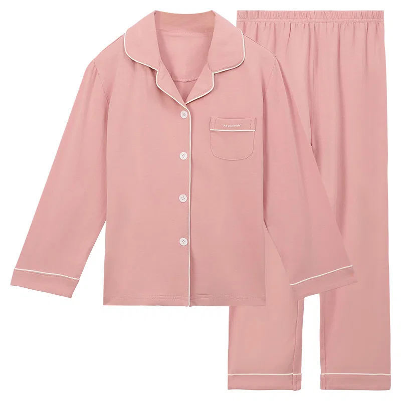 Детский комплект пижамы из хлопка Red Bean, Shrimp Pink