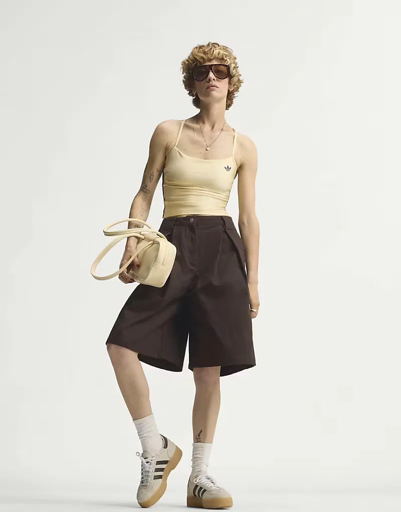 Утепленная майка Adidas Originals Sport, теплый ванильный оттенок — фото 3