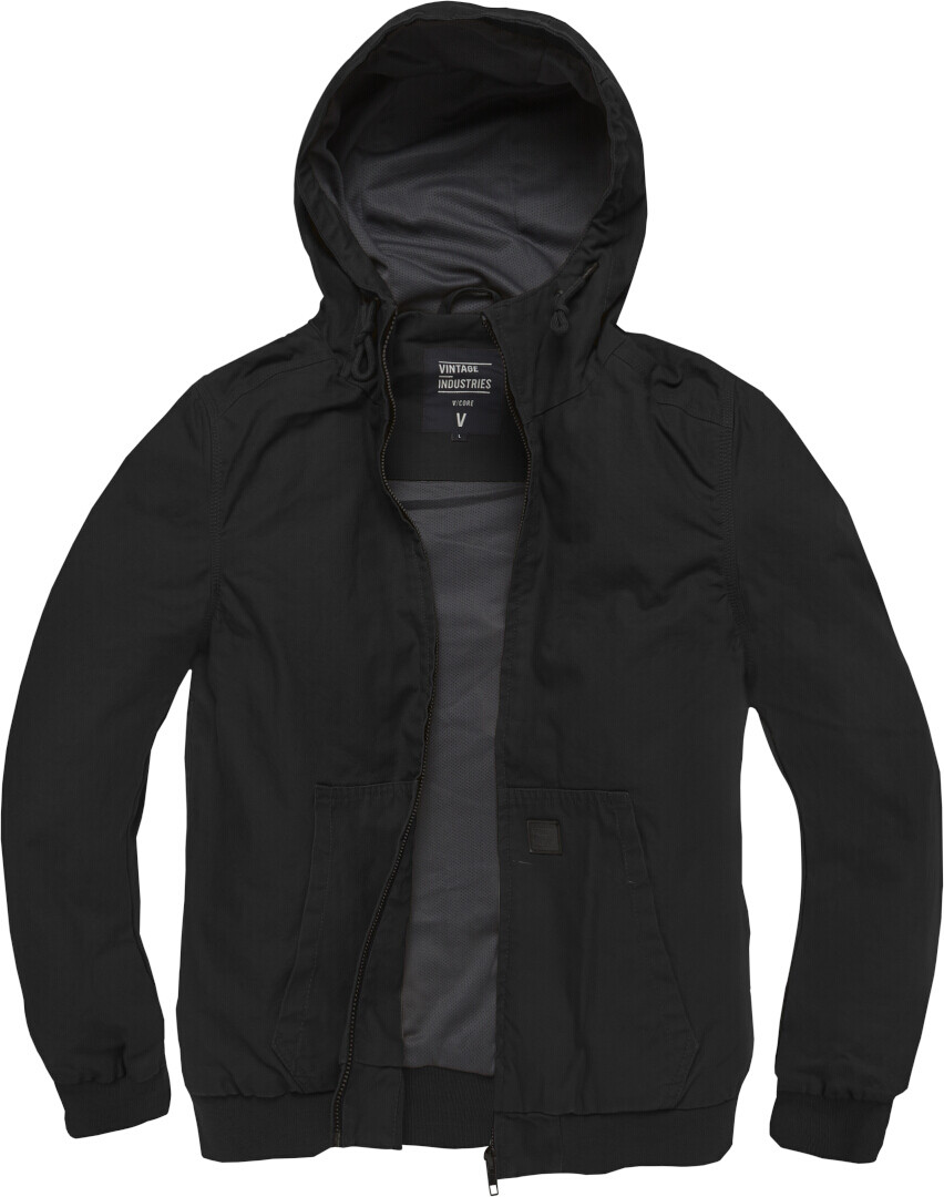 

Куртка Vintage Industries Arrow, черная, Черный, Куртка Vintage Industries Arrow, черная
