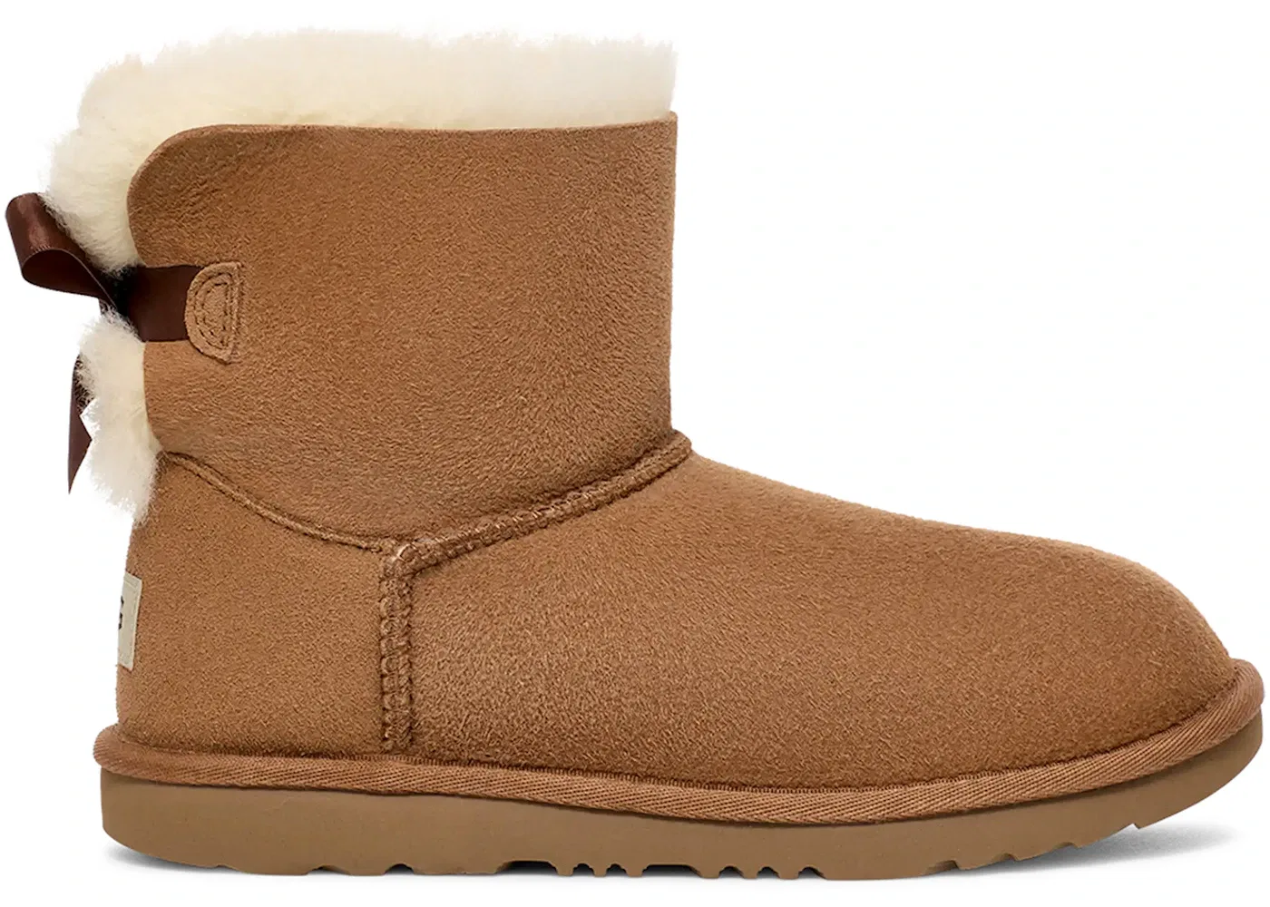 Детские ботинки с бантом Mini Bailey Bow II Boot UGG, Chestnut