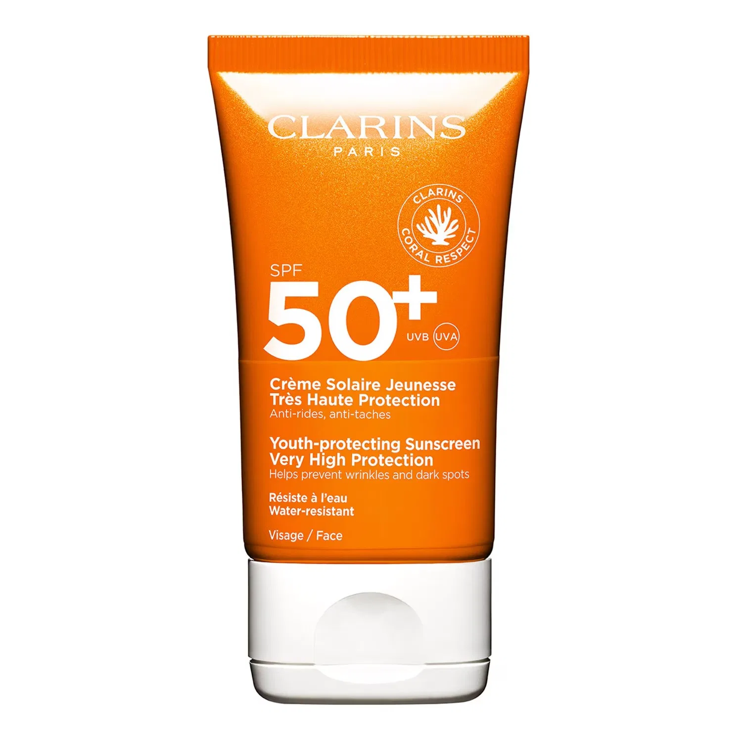 Солнцезащитный крем для лица SPF 50+ с сухим финишем, 50 мл, CLARINS