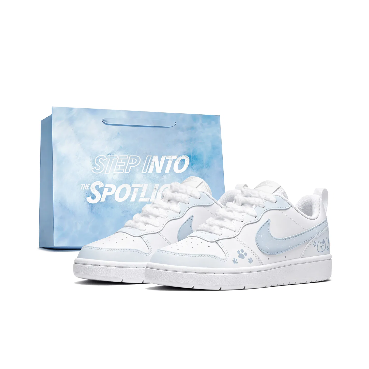 Детские кроссовки для скейтбординга Ice Blue Limited Edition Shopping Bag Nike