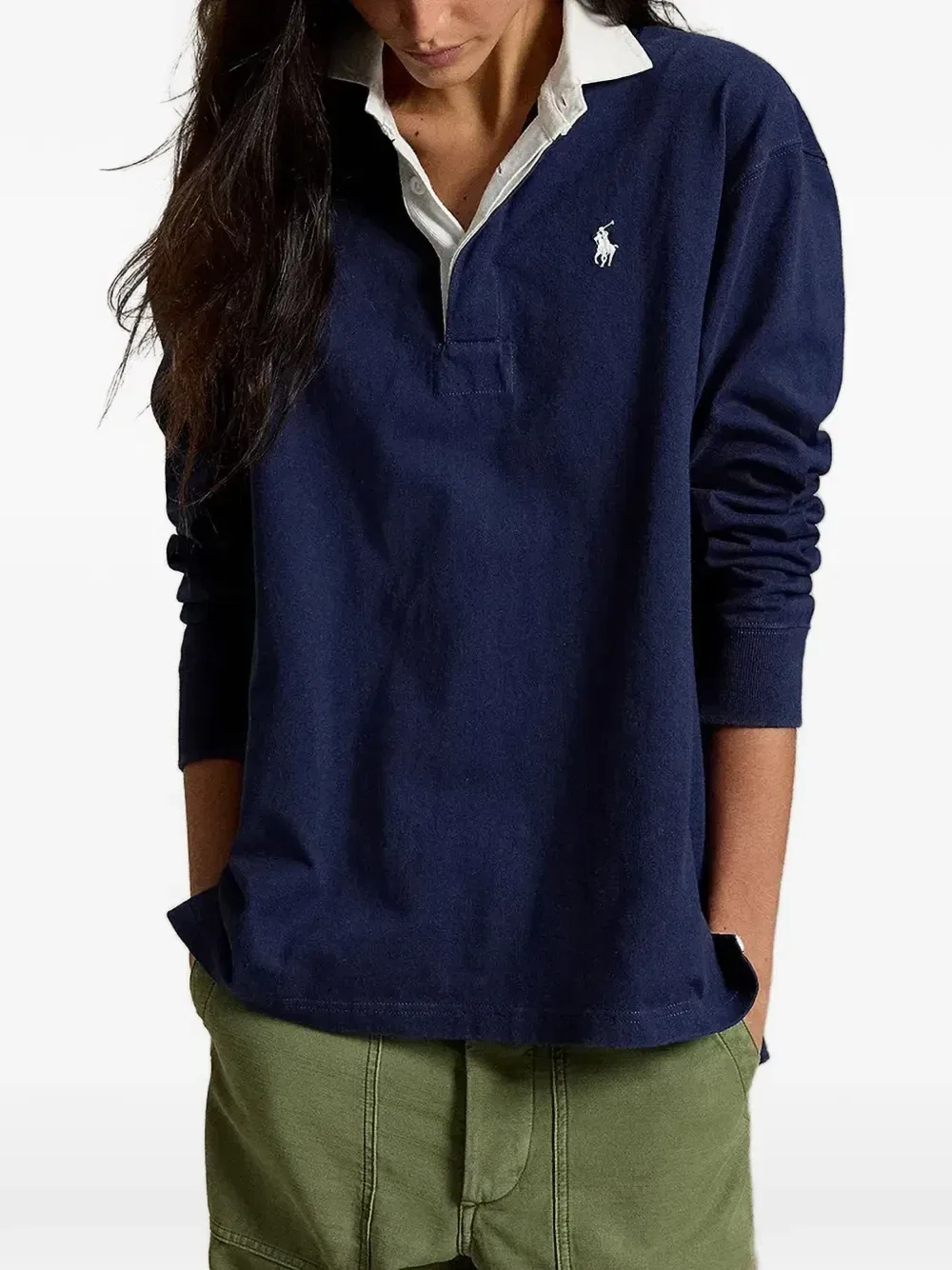 Рубашка-поло с вышитым логотипом Polo Ralph Lauren, синий