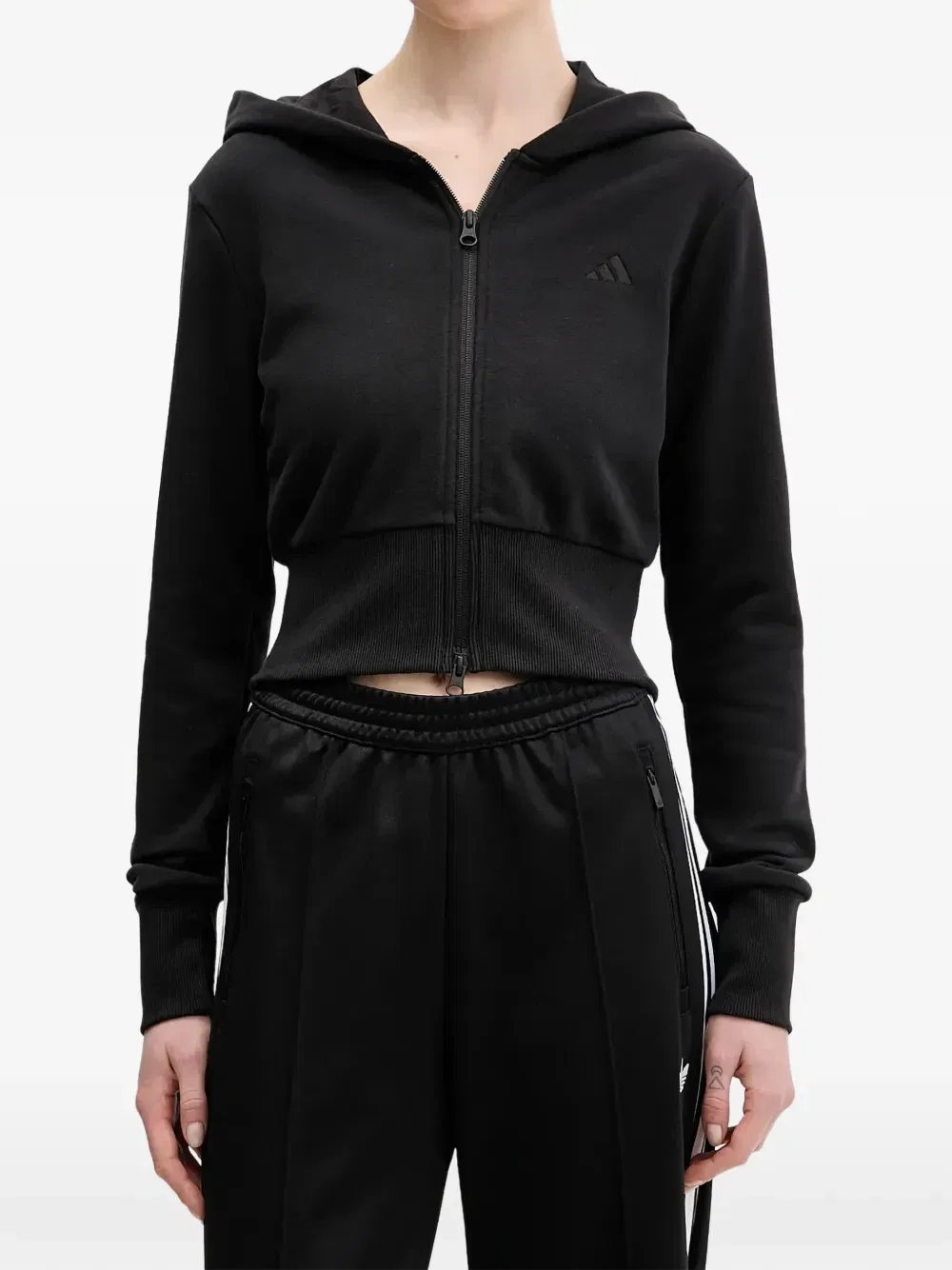 Худи на молнии Seasonal Essentials Adidas, черный