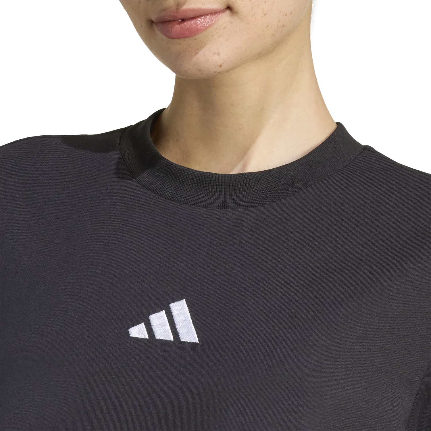 Женское платье свободного кроя Adidas, черный — фото 3