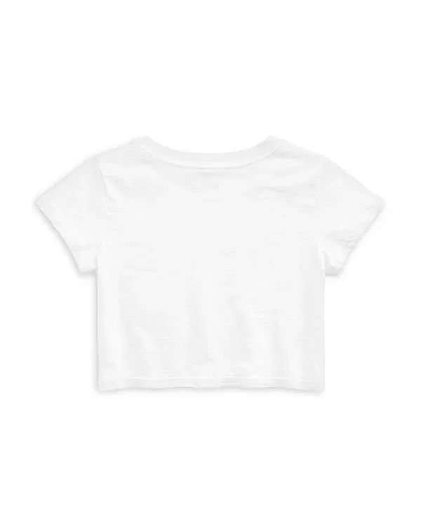 Детская футболка для девочек с принтом Bow Boots Tee KatieJ NYC, белый — фото 2