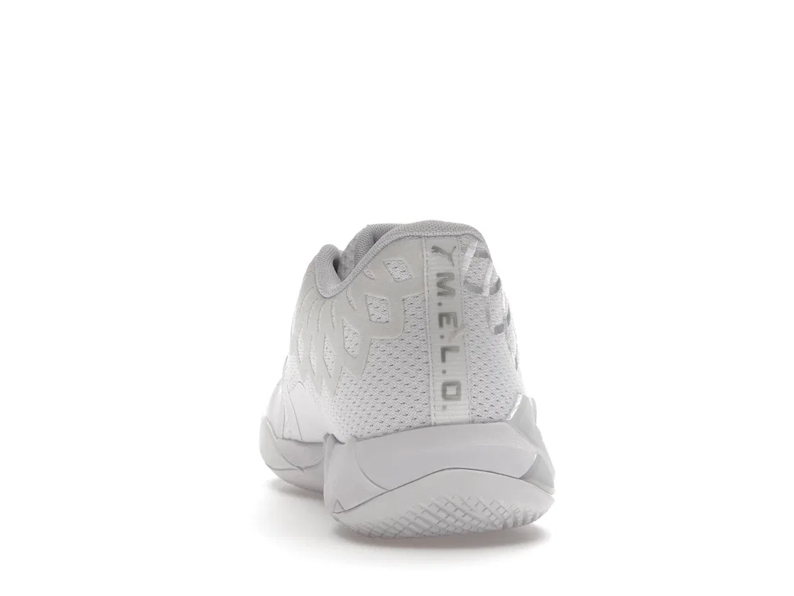 Детские баскетбольные кроссовки с высокой посадкой Puma LaMelo Ball MB.01 Puma White/Silver — фото 4