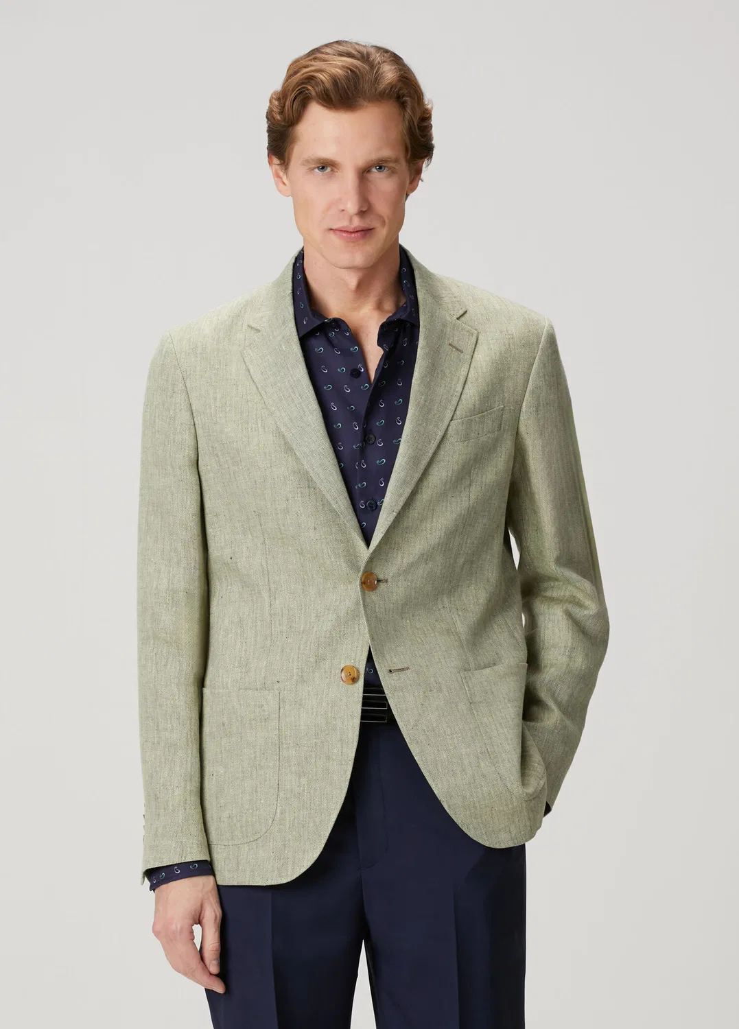 Классический пиджак Etro, зеленый