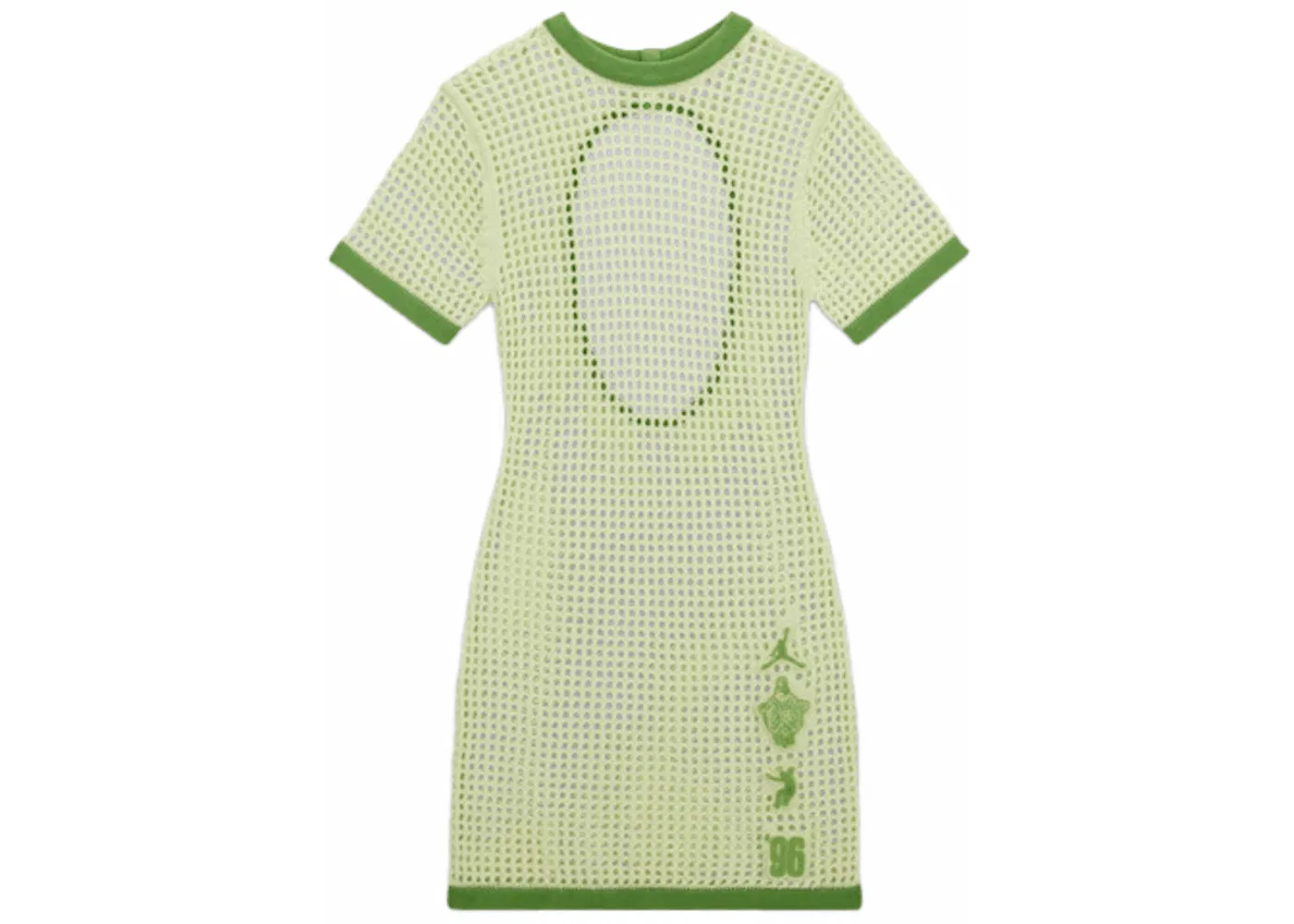 Женское платье с принтом Dress Jordan, Lime Ice/Chlorophyll