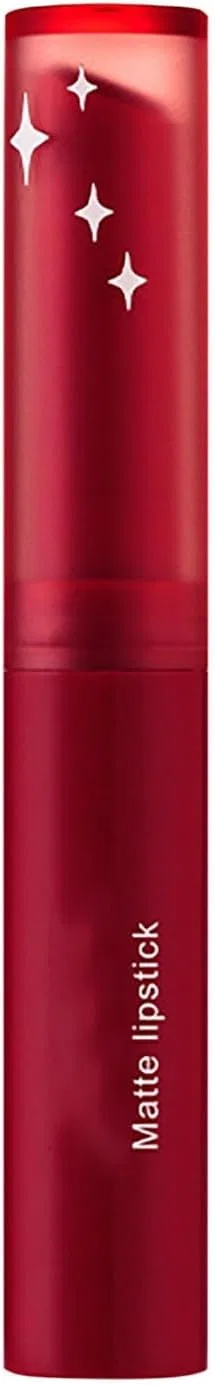 Липкий бальзам для губ Glossy, вишнево-красный, Generic, 1 шт., черный
