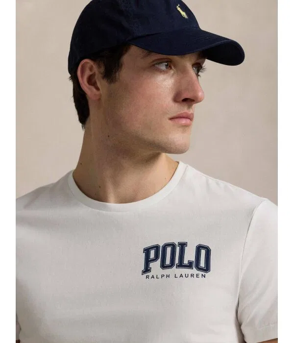 Мужская футболка с круглым вырезом Polo Ralph Lauren, белый — фото 4