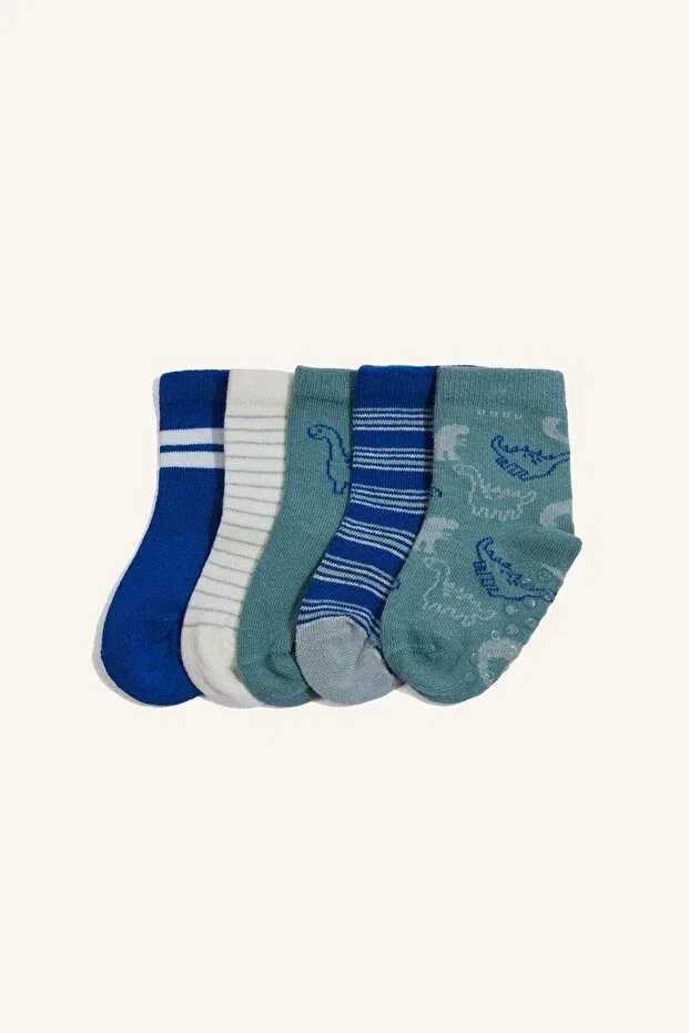 Детские носки-пинетки с принтом Defacto, Multicolor-Kr1