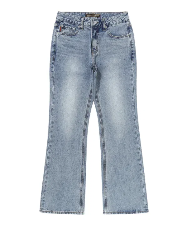 Джинсы буткат с заниженной талией, Superdry, Light Indigo — фото 2