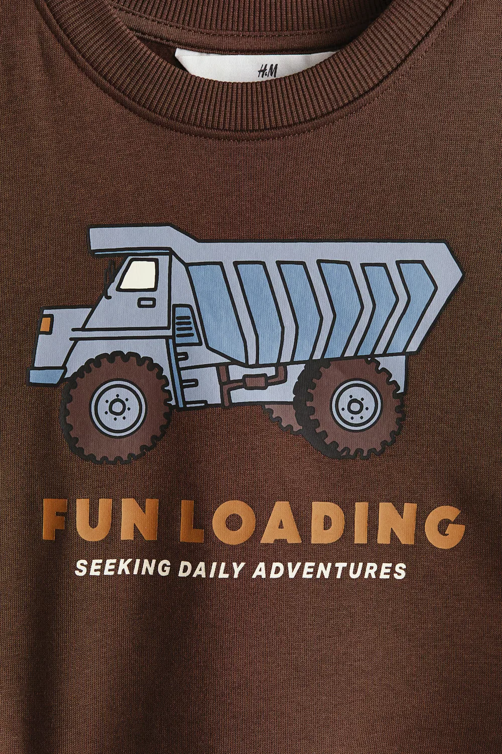Комплект из 2 толстовок с принтом H&M, Dunkelbraun/Fun Loading — фото 3