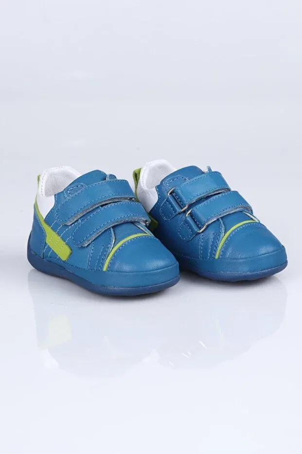 Детские ботинки для мальчиков кожаные Dante First Step Boots Lepi Kids, Saks Blue — фото 3