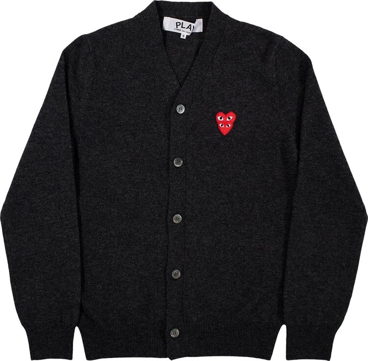 

Кардиган Comme des Garçons PLAY Heart Logo Cardigan 'Grey', серый