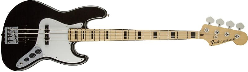 

Fender Geddy Lee Jazz Bass, кленовый гриф, черный — MX22152752 Geddy Lee Jazz Bass, Maple Fingerboard, Black, 3-Ply Pickguard - Default title