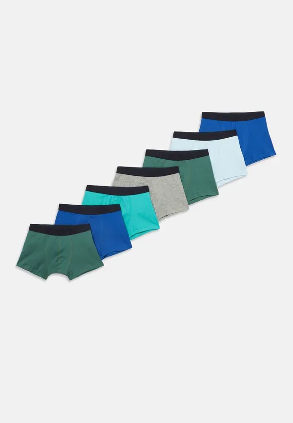 Комплект из 7 трусов хлопок 7 pack - bokseriai Petit Bateau khaki, grey, синий/серый/хаки