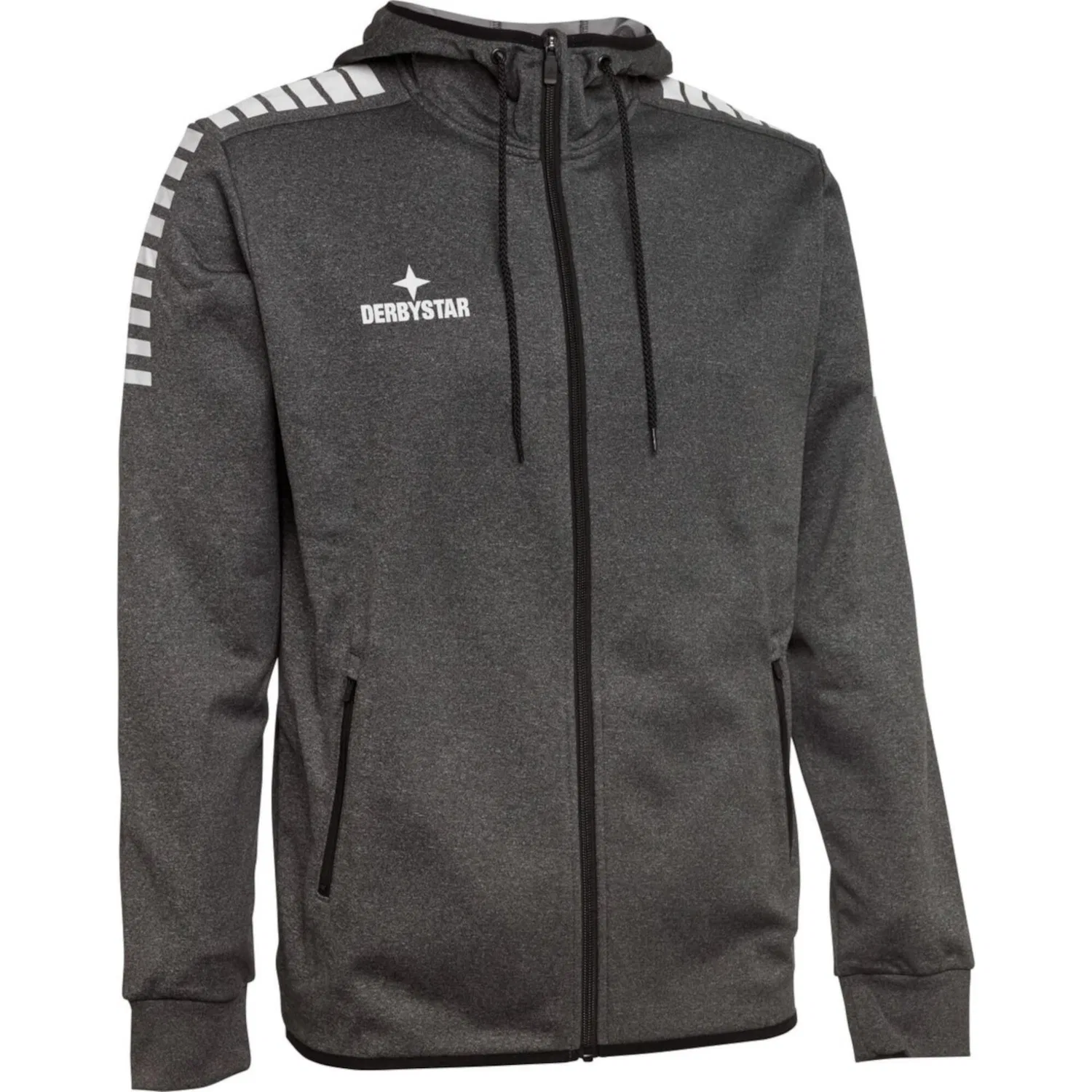 Детское худи с капюшоном Primo Derbystar, Grau Schwarz