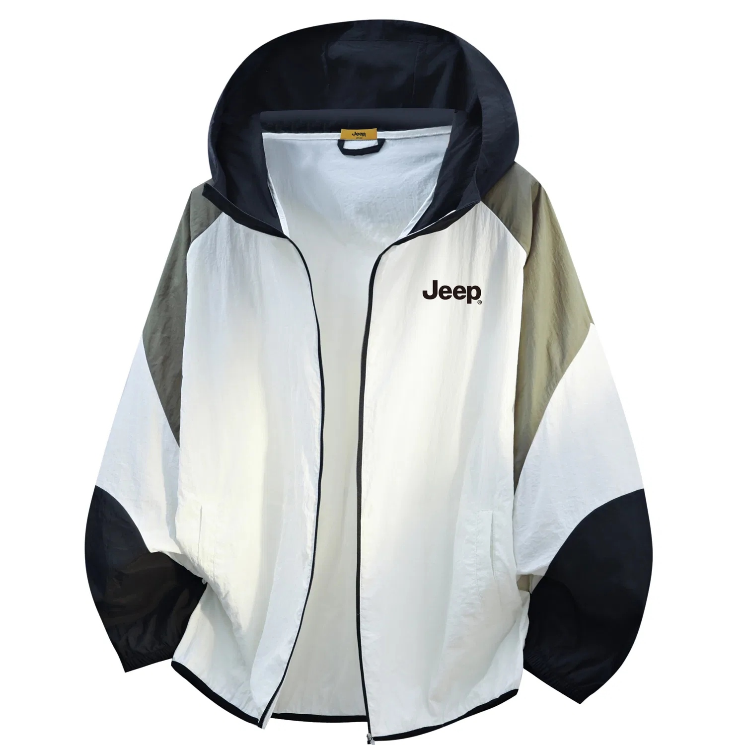 Детская ветровка для защиты от солнца с длинным рукавом Jeep Ice Peak, Green Black