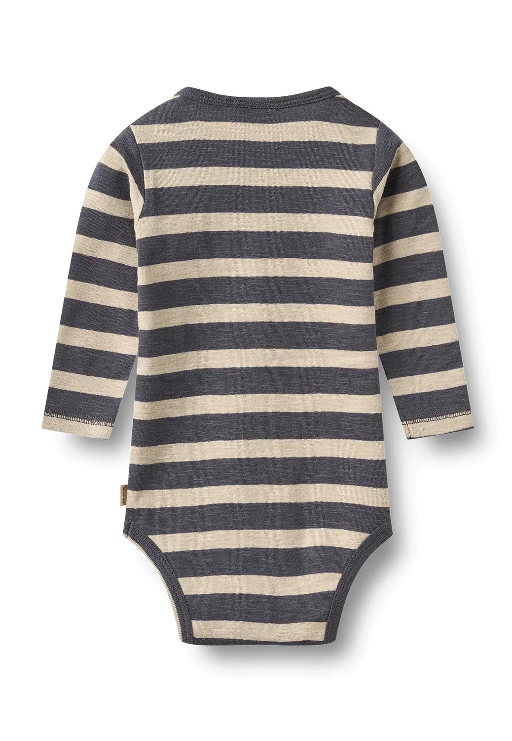 Боди с длинными рукавами Freddie унисекс - боди Wheat, Greyblue Stripe — фото 2