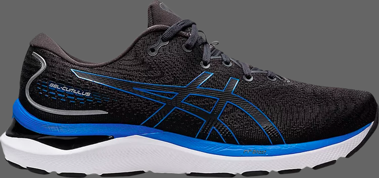 Кроссовки gel cumulus 24 'graphite grey electric blue' Asics, серый - фото