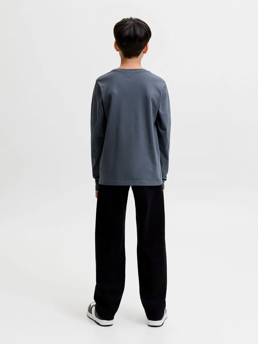 Детская рубашка, цвет базальтово-серый Jack & Jones Junior — фото 4