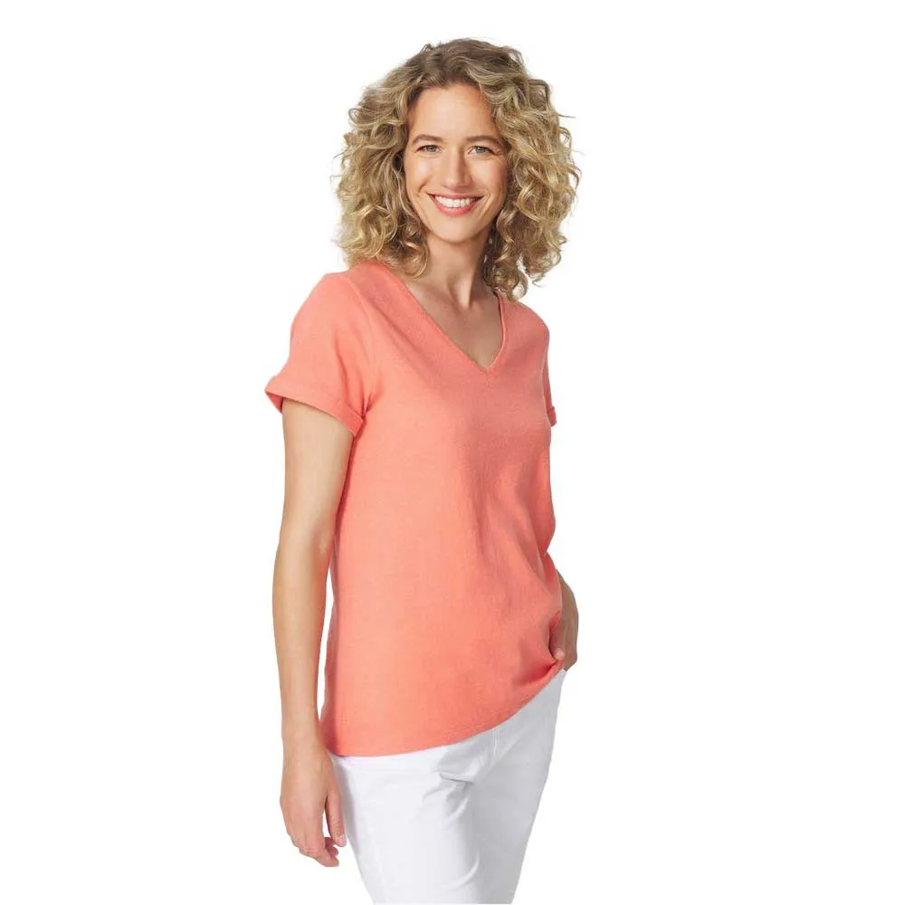 

Футболка Tbs Adinatee short sleeve v neck, оранжевый