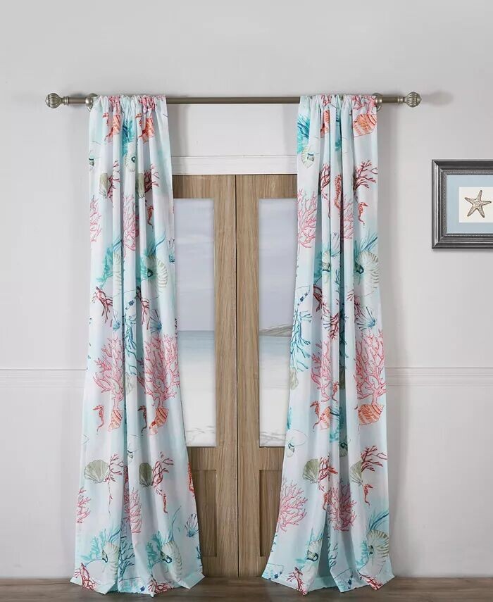 

Пара оконных панелей Сарасота Greenland Home Fashions, мультиколор